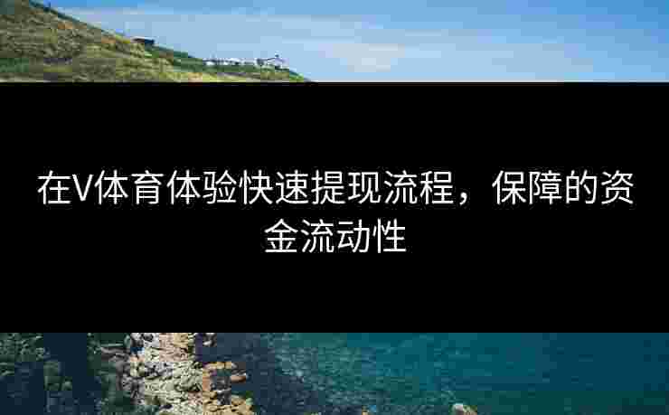 在V体育体验快速提现流程，保障的资金流动性