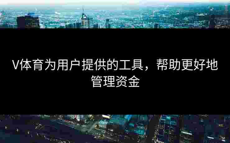 V体育为用户提供的工具，帮助更好地管理资金