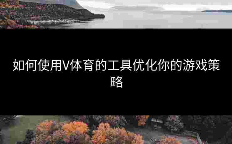 如何使用V体育的工具优化你的游戏策略